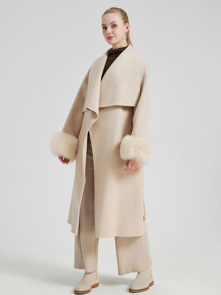 Trench coat fourrurre