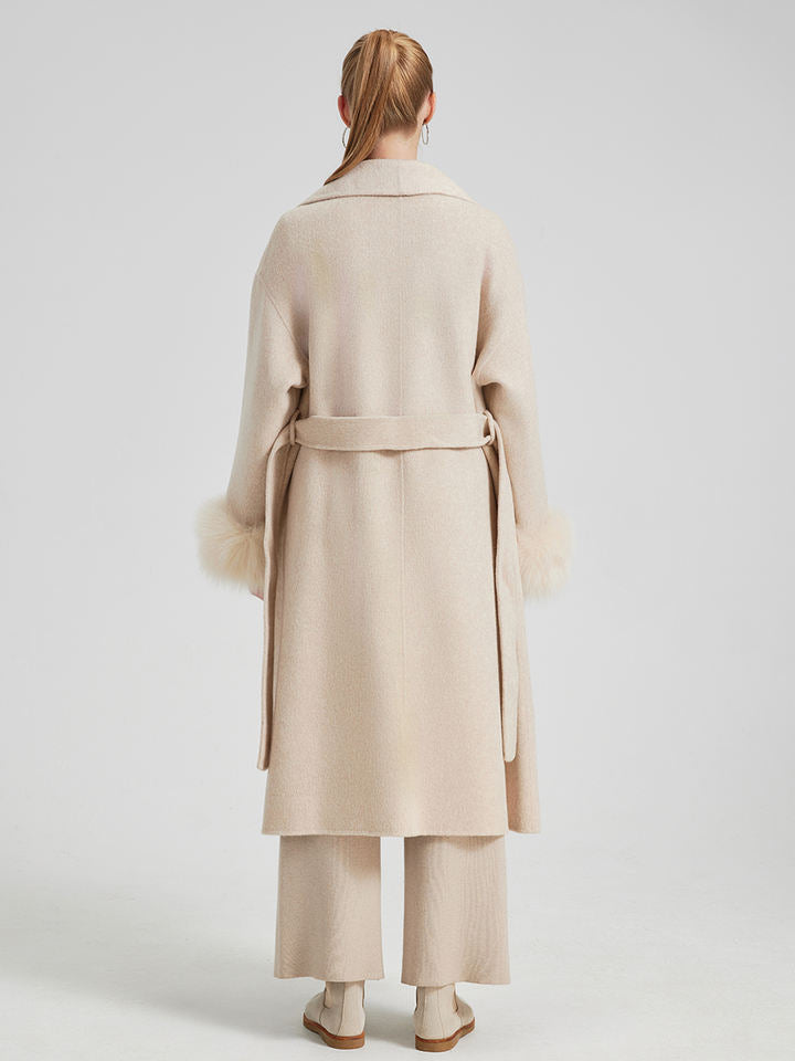 Trench coat fourrurre