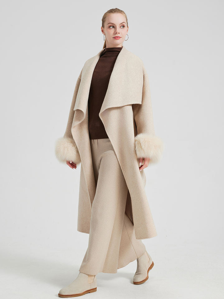 Trench coat fourrurre